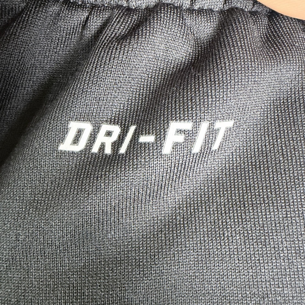 Nike Pants Swoosh Dri Fit Stretch Drawstring Zipped Ankle Black Red Men's Medium - Picture 7 of 11